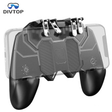 Hotsell Portable Charger Cooling Fan Gaming Grip, 6 Fingers Operation 4 Triggers Mobile Game Controller/